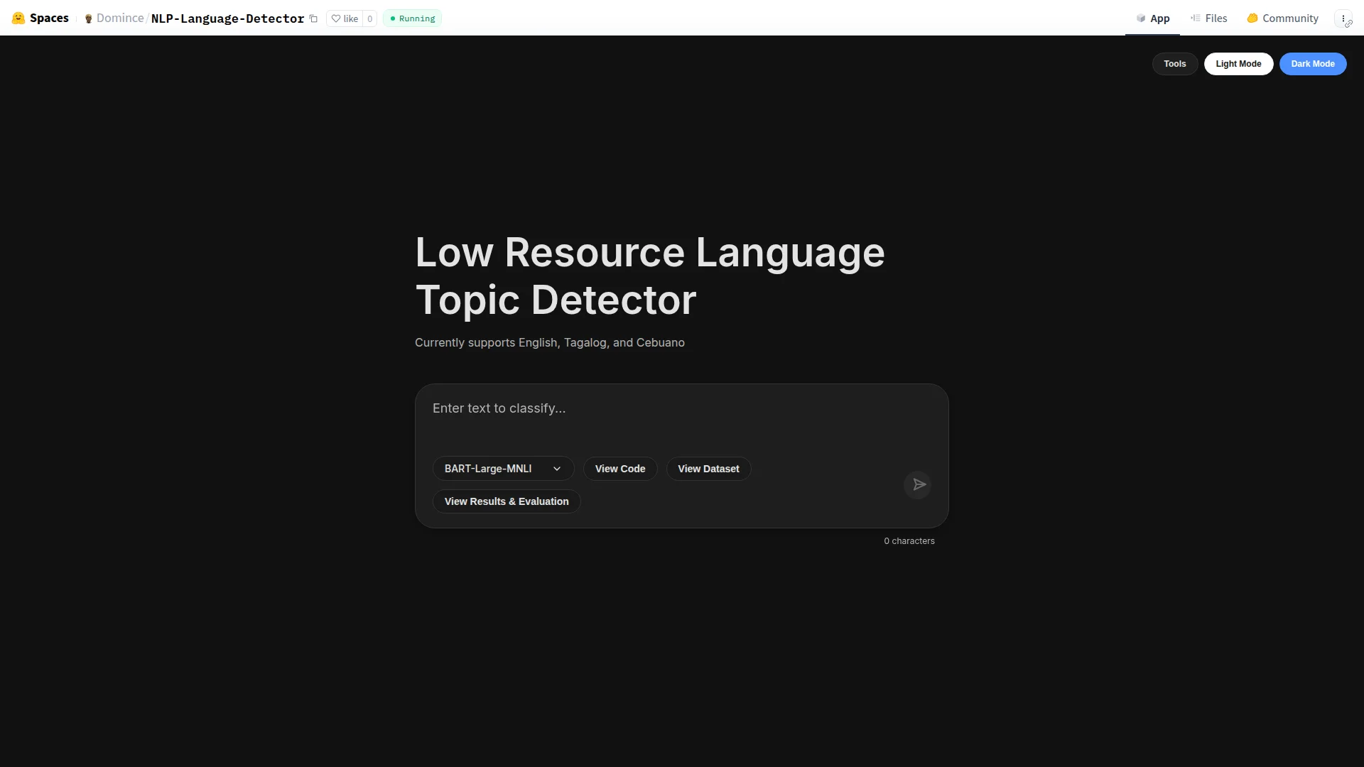 NLP CLASSIFIER preview